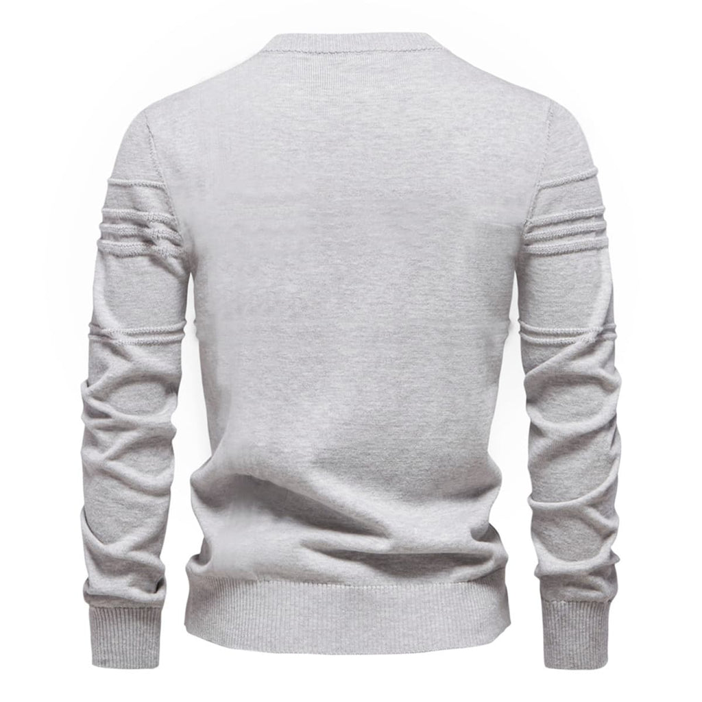 Men’s Geometric Ribbed Knit Pullover
