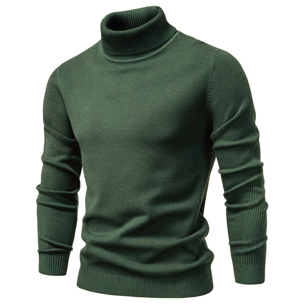 Men’s Slim Fit High Neck Pullover Sweater