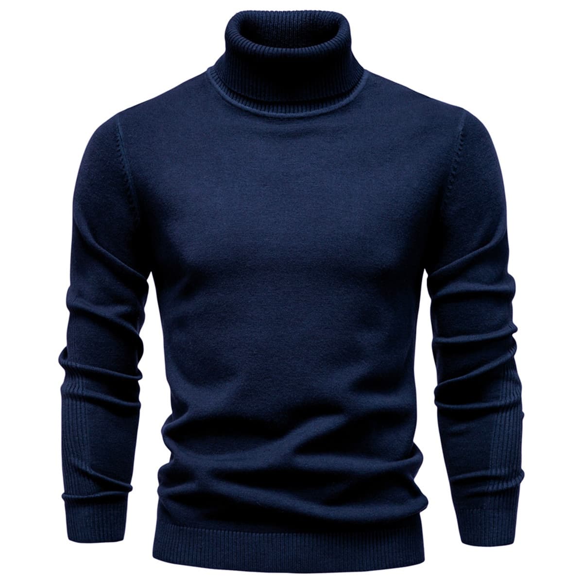 Men’s Slim Fit High Neck Pullover Sweater