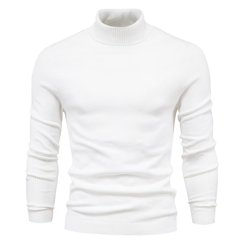 Men’s Slim Fit High Neck Pullover Sweater