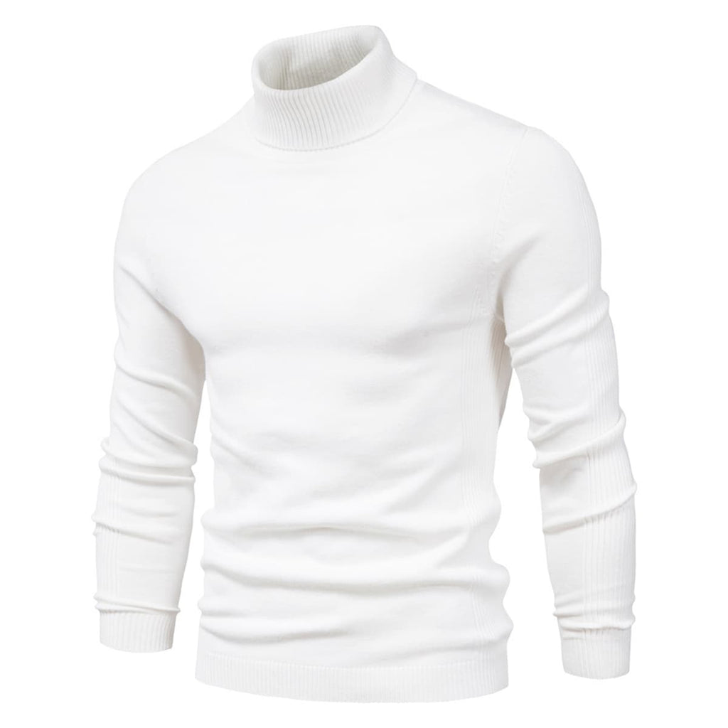 Men’s Slim Fit High Neck Pullover Sweater