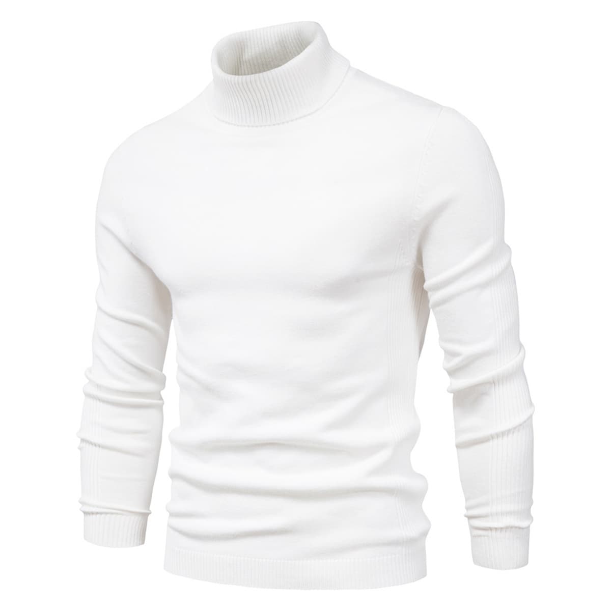 Men’s Slim Fit High Neck Pullover Sweater