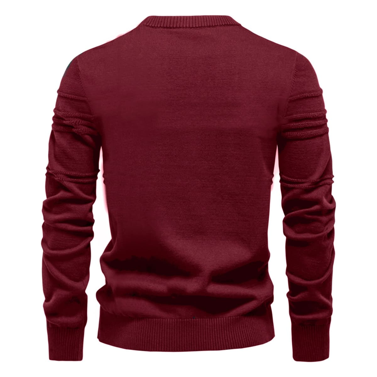 Men’s Geometric Ribbed Knit Pullover