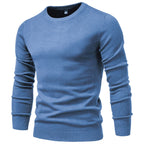 Men’s Casual Solid Crewneck Sweater