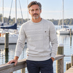 Men’s Geometric Ribbed Knit Pullover