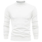 Men’s Solid Mockneck Pullover Sweater
