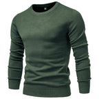 Men’s Casual Solid Crewneck Sweater