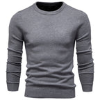 Men’s Casual Solid Crewneck Sweater