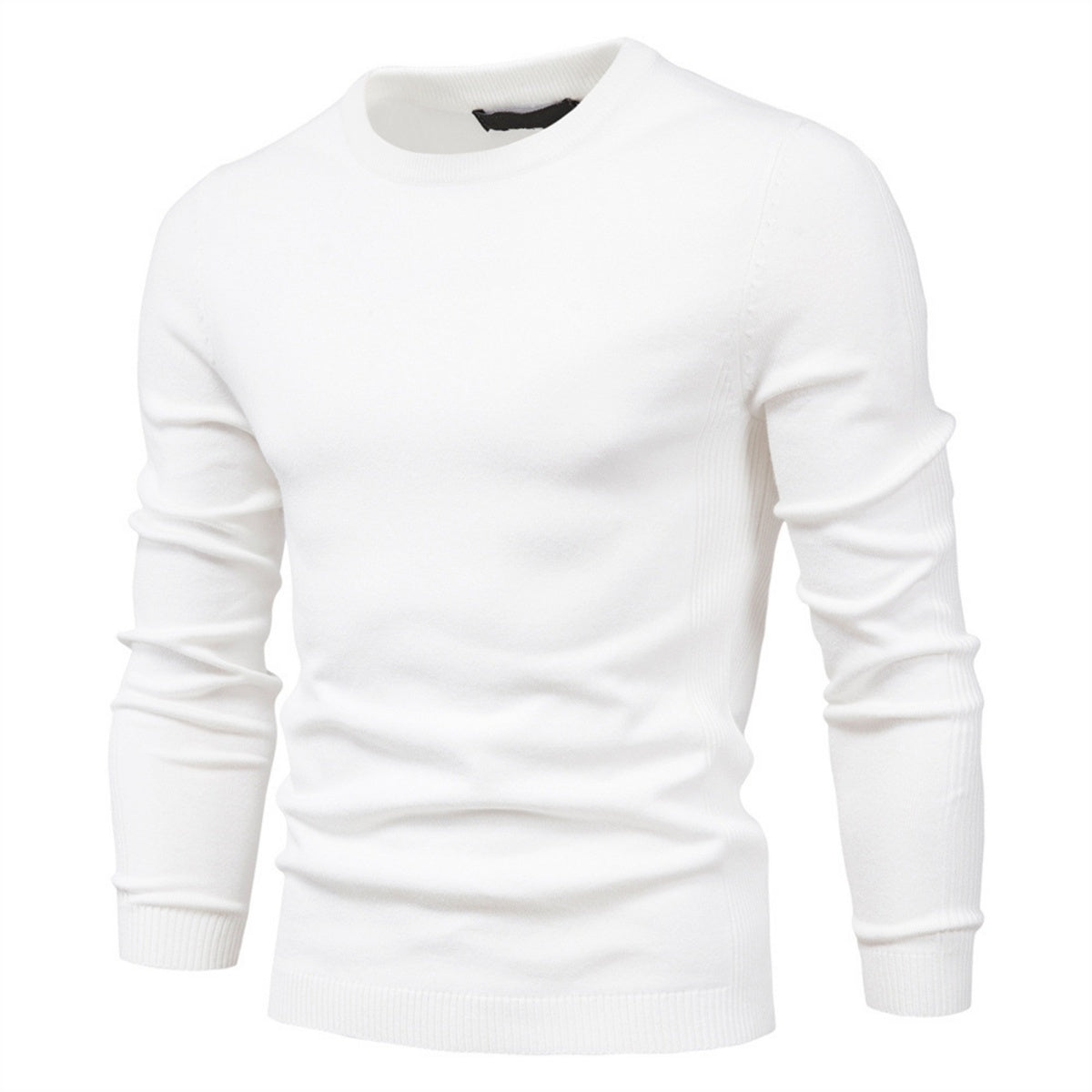 Men’s Casual Solid Crewneck Sweater