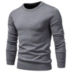 Men’s Casual Solid Crewneck Sweater