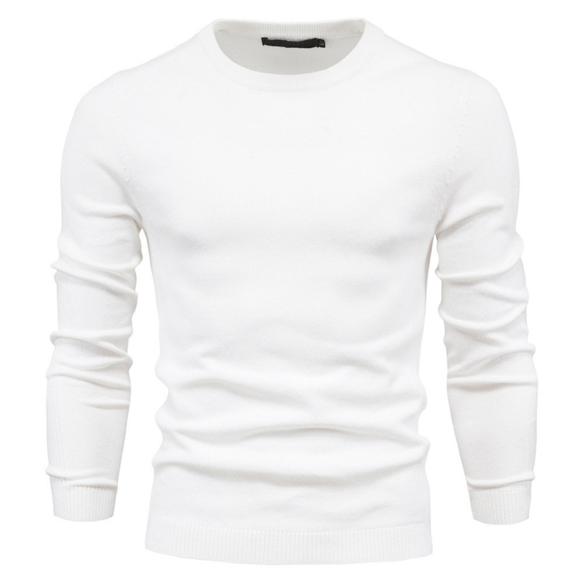 Men’s Casual Solid Crewneck Sweater