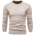 Men’s Casual Solid Crewneck Sweater