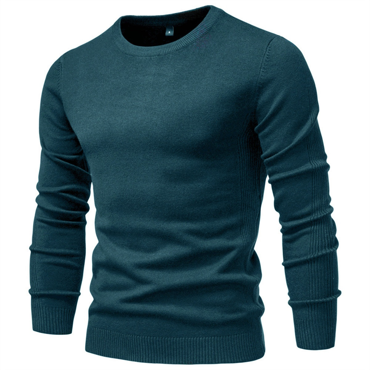 Men’s Casual Solid Crewneck Sweater
