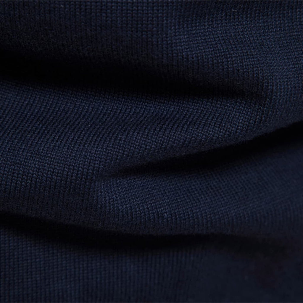 Men’s Striped Mock Neck Pullover Sweater