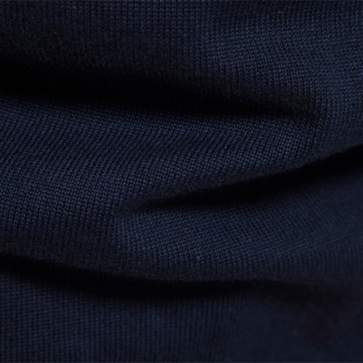Men’s Striped Mock Neck Pullover Sweater